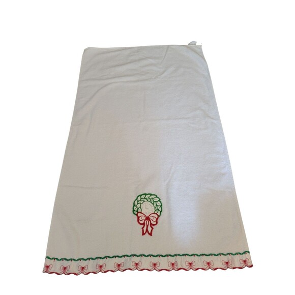 Cannon R.A. Briggs 5 Christmas Bathroom Towel Set Satin Edge - Picture 3 of 8